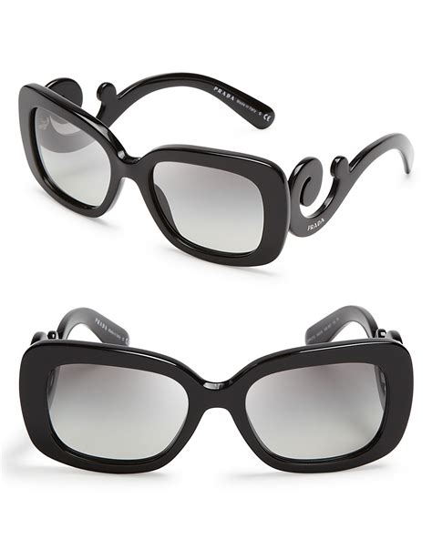 prada baroque sunglasses black and white|prada baroque sunglasses sunglass hut.